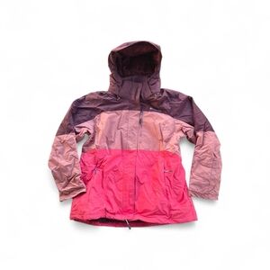 Columbia Atlas Mountains Ski Jacket Maroon Colorblock Outdoor Jacket Size XL